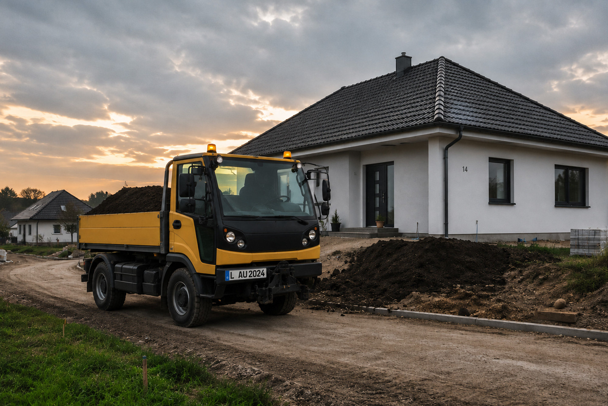 Transportdienst für Mutterboden